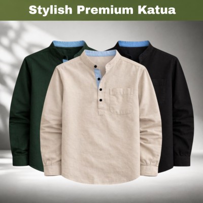 3 Pcs Herringbone Fabrics Premium Quality Katua
